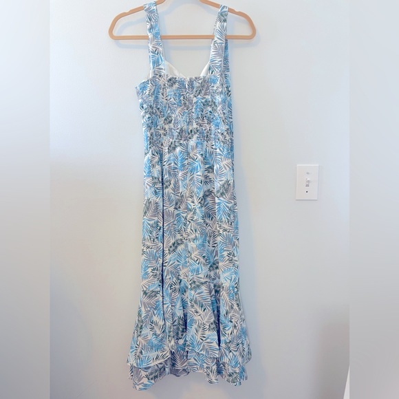 NWOT Lucy Paris Tropical Print Midi Dress w/Bow Tie Straps - XS - Picture 2 of 11